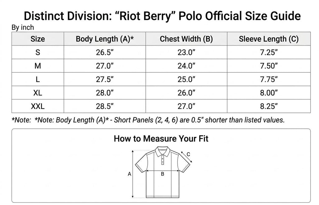 "RIOT BERRY" RUGBY POLO