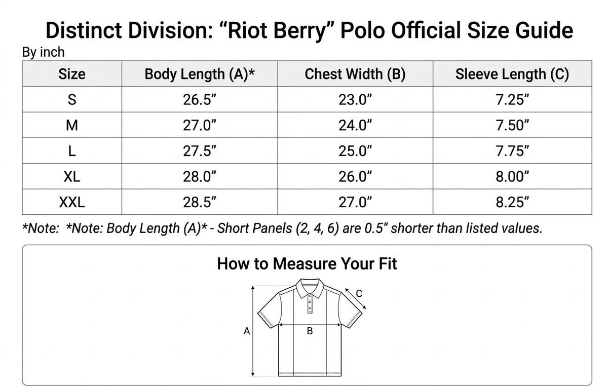 "RIOT BERRY" RUGBY POLO